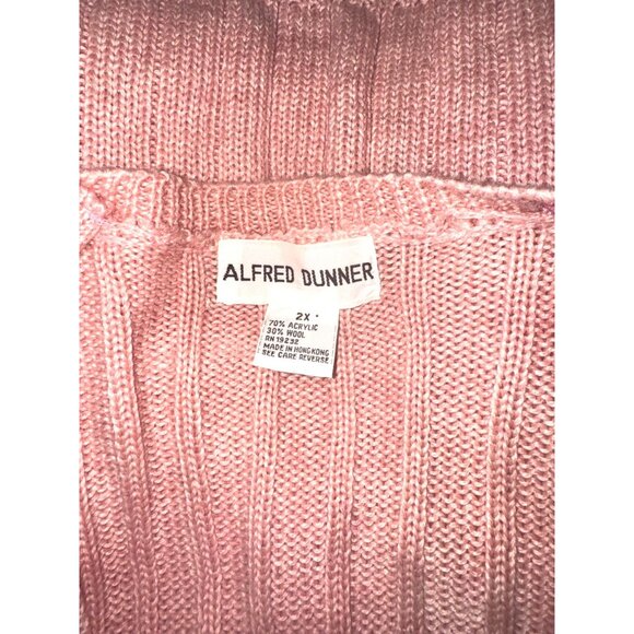 Vintage Alfred Dunner Sleeveless Cardigan Vest With Floral Embroidery - Picture 7 of 8